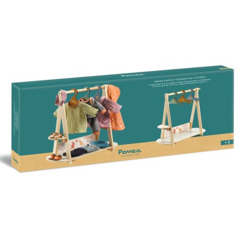 Djeco - Nagy ruhafogas 3 vállfával - Large clothes rack, 3 hangers 147737163 - Játékbaba ruha