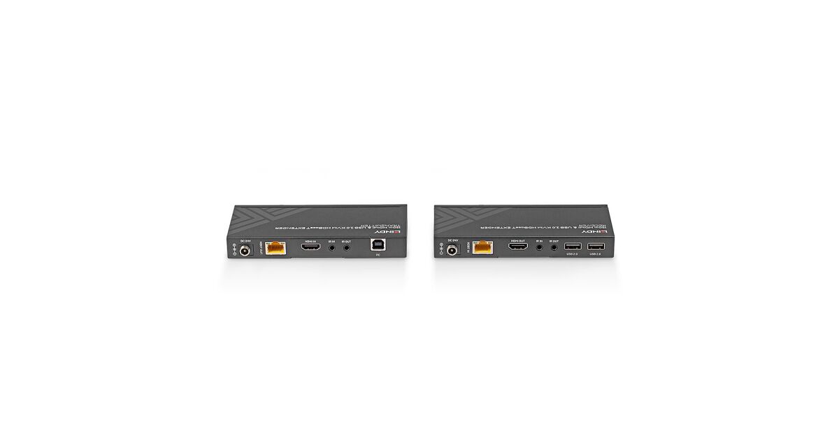 Lindy Extender HDMI 2.0 Su Fibra Ottica 10.2Gbps - Trasmettitore E Ricevitore Per Segnale 4K@60Hz Fino A 300mt