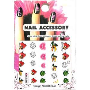 Angry Birds körömmatricák, vízbe áztatható körömmatricák, köröm díszítő matricák, köröm kiegészítők, design köröm matrica - Körömmatrica