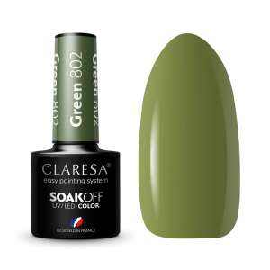 Claresa Green 802 Soak Off UV/LED Gel Polish, einfaches Lackiersystem, entworfen in Frankreich - Gel-Lack