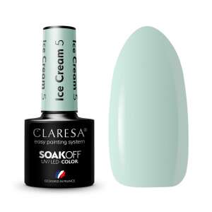 Claresa Ice Cream 05 Gel Polish, hellmintgrüne Farbe, 5g Flasche - Gel-Lack