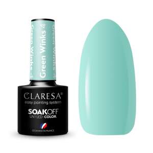 Claresa Green Winks 4 Soak Off UV LED Gel Polish, 5g, einfaches Lackiersystem, entworfen in Frankreich - Gel-Lack
