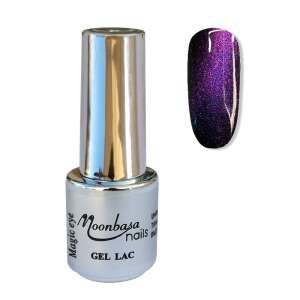 Moonbasa Nails Magic Eye Gél lakk 753, lila és fekete mágneses hatású gél lakk - Nono