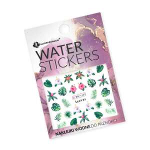 Vízálló körömmatricák, trópusi levelek és virágok, BN-1409 - Körömmatrica