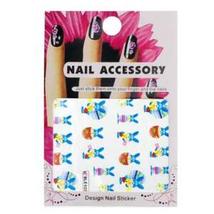 Matrica - BLE-408 - Nyuszi Húsvéti Nyuszi Köröm Matricák - Körömmatrica