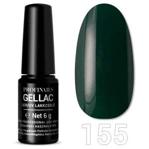 Profinails GelLac LED/UV lakkzselé No. 155, sötétzöld szín - Profinails