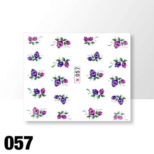 Virág Körömmatrica - Vízáteresztő - 057