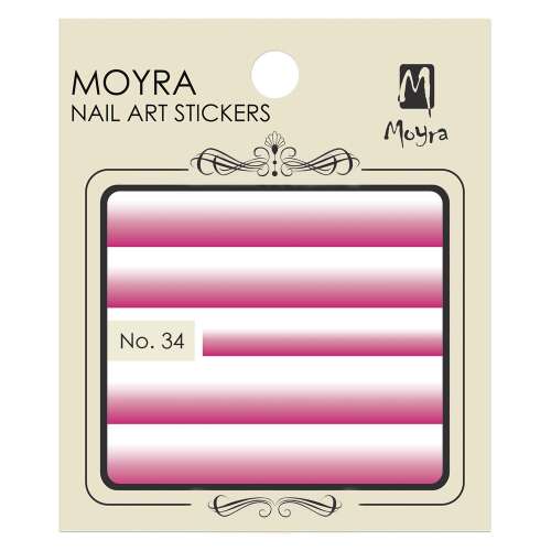 MOYRA Körömdíszítő Matrica - Színátmenet No. 34
