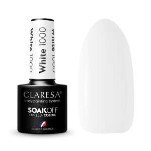 Claresa White 1000 Soak-Off UV/LED Gel Polish, 5g, einfaches Lackiersystem, entworfen in Frankreich - Gel-Lack