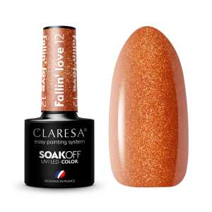 Claresa Fallin' Love 12 Soak Off UV/LED Gel Polish, Kupfer Glitzer Nagellack - Claresa
