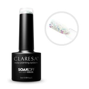 Claresa Soak Off UV/LED Color Glitter 02 Gel Polish, 5ml, einfaches Lackiersystem - Claresa