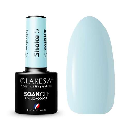 Claresa Soak-Off UV/LED Farbgel Shake 5, hellblaue Farbe