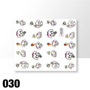 Kutyás körmös matricák, 030 - Körömmatrica