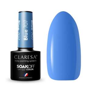 Claresa Soak Off UV/LED Gel Polish Blue 707, einfaches Lackiersystem, hergestellt in Frankreich - Gel-Lack