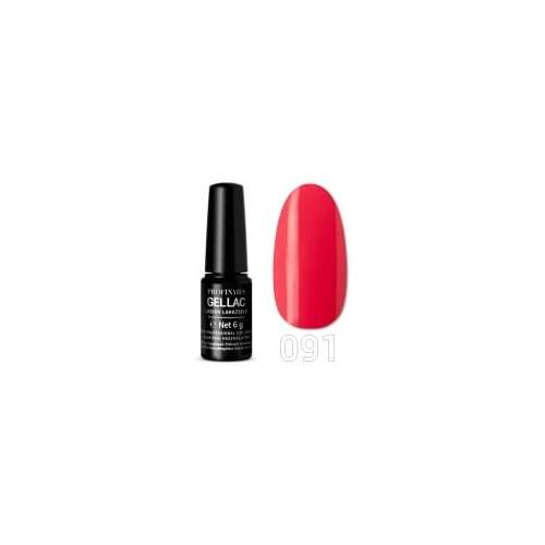 Profinails Gel Lac 6g No. 91 UV LED zselélakk, piros szín - Profinails