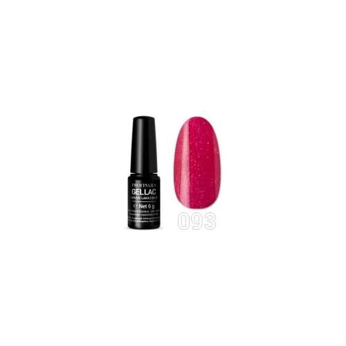 Profinails Gel Lac 6g No. 93, piros csillámos gél lakk körmökhöz - Profinails