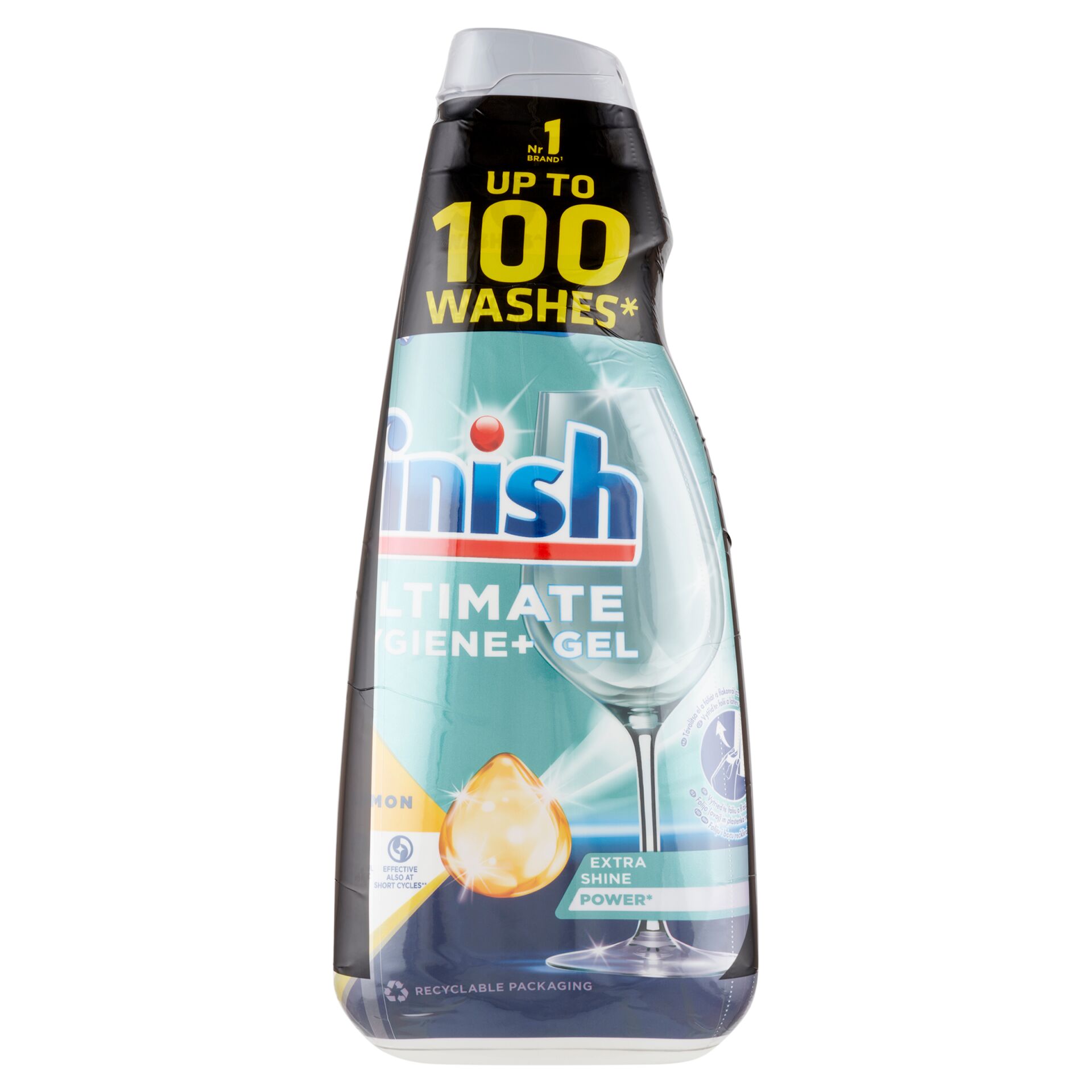 E-shop Finish Ultimate Hygiene+ Gel Lemon Strojový gél na umývanie riadu...