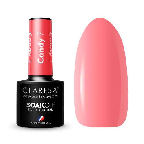 Claresa Soak Off UV/LED Gel Polish Candy 7, einfaches Lackiersystem, hergestellt in Frankreich
