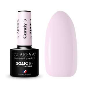 Claresa Candy 5 Soak Off UV/LED Gel Polish, einfaches Lackiersystem, hergestellt in Frankreich - Candy