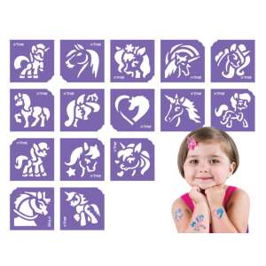 Horses and Unicorns Stencil Set 15 pcs