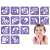Unicorn and horse glitter tattoo stencils for kids, 15 pieces