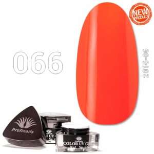 Profinails Színes UV Zselé No. 066, narancssárga körömzselé - Műköröm zselé