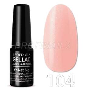 Profinails Gellac LED/UV lakkzselé No. 104, 6g, rózsaszín csillogással - Profinails
