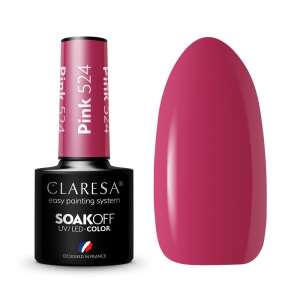 Claresa Pink 524 Soak-Off UV/LED Gel Polish, 5g, einfaches Lackiersystem, entworfen in Frankreich - Nagelpflege