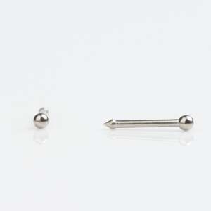 Orrlyukasztó - gömb - titánium szín 2mm 43180654 - Belőhető orr piercing