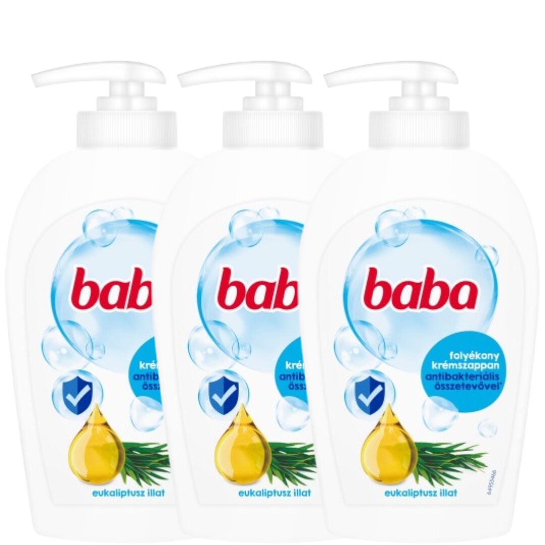 E-shop Detské antibakteriálne tekuté mydlo Eukalyptus 3x250ml