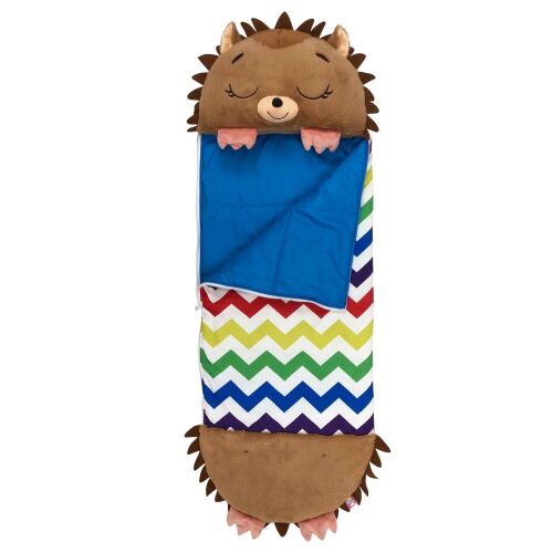 Happy Nappers Sün Hálózsák - 137 cm, 2 az 1-ben Párna és Hálózsák - Gyerek hálózsák