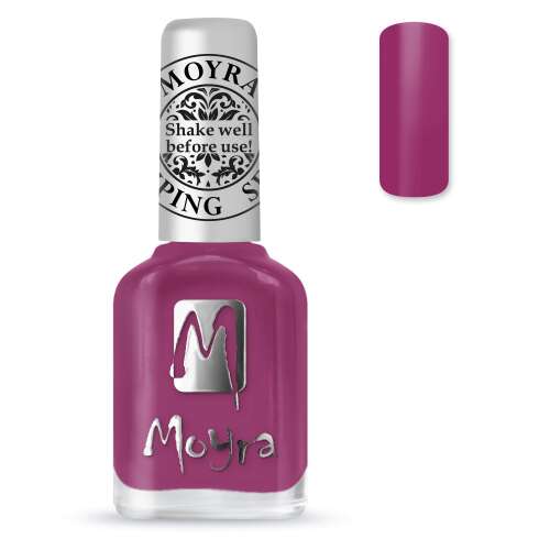 Moyra nyomdázó körömlakk, 12ml-es üveg, Peony red színben - Körömnyomda