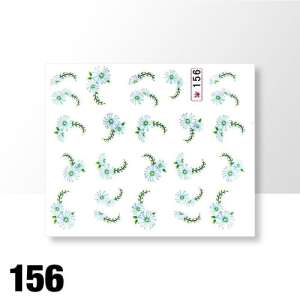 Matrica - Virág - 156 körömmatricák virágmintával - Körömmatrica