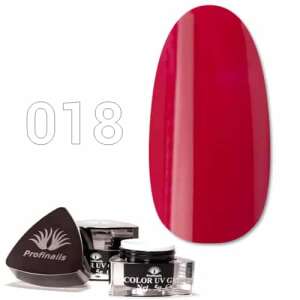 Profinails Színes UV Zselé No. 018, piros körömzselé - Műköröm zselé