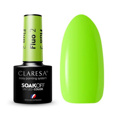 Claresa Fluo 02 Lime Zöld Gél Lakk - 5g