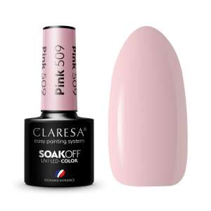 Claresa Pink 509 Soak Off UV LED Lakier hybrydowy, łatwy system malowania, zaprojektowany we Francji - Uroda i zdrowie