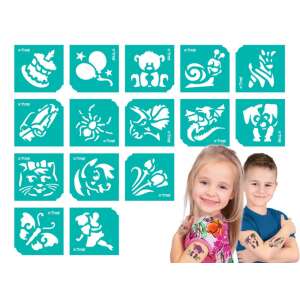 TyToo: Birthday Glitter Tattoo Stencil Set 15pcs