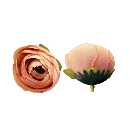 Élethű selyemvirág vintage barack boglárka fej 4 cm 147857155 