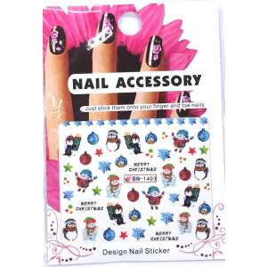 Karácsonyi matrica - BN-1403 43182265 - Körömmatrica