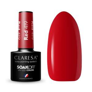 Claresa Red 419 Soak Off UV LED Gel Polish, einfaches Lackiersystem, entworfen in Frankreich - Gel-Lack