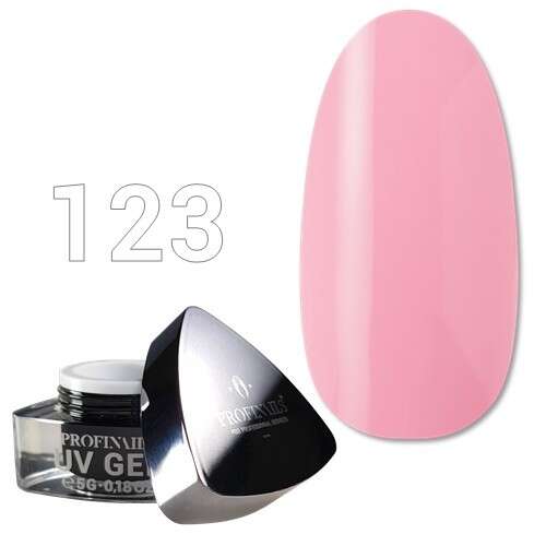 Profinails No. 123 rózsaszín UV zselé körmökhöz
