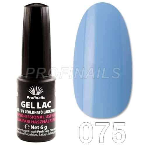 Profinails Gel Lac UV LED leoldható lakkzselé No. 75, 6g, világoskék szín - Profinails