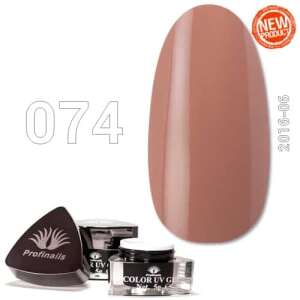 Profinails Színes UV Zselé No. 074, nude rózsaszín körömzselé - Műköröm zselé