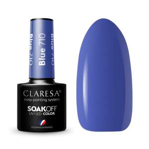 Claresa Soak Off UV/LED Gel Polish, Blue 710, einfaches Lackiersystem, hergestellt in Frankreich - Gel-Lack