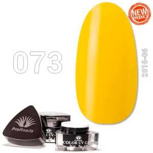 Profinails Színes UV Zselé No. 073, sárga körömzselé - Műköröm zselé