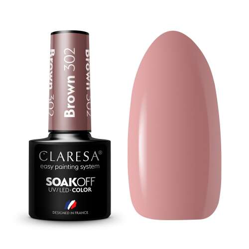 Claresa Soak Off UV/LED Gel Polish Brown 302
