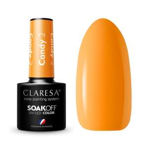 Claresa Candy 2 Soak-Off UV/LED Gel Polish, 5g, Orange - Candy