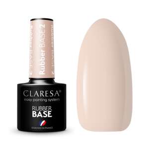 Claresa Rubber Base 02, einfaches Lackiersystem, Gel-Nagelbasislack, 5g - Nagelgrundierung & Abdeckgel