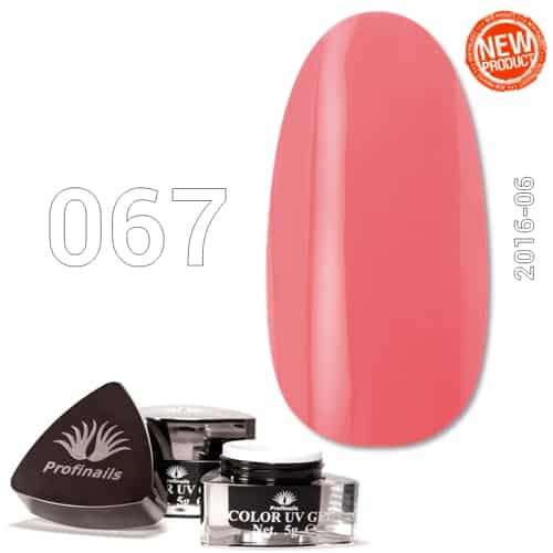 Profinails Színes UV Zselé No. 067, rózsaszín körömzselé, 5g - Színes műköröm zselé