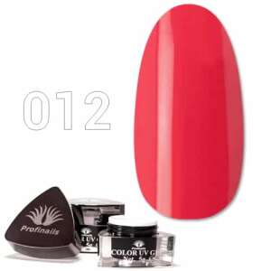 Profinails Színes UV Zselé No. 012, piros körömzselé, 5g - Műköröm zselé